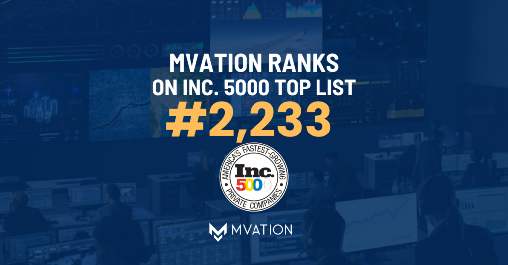 Mvation Ranks #2,233 on Inc. 5000 Top List